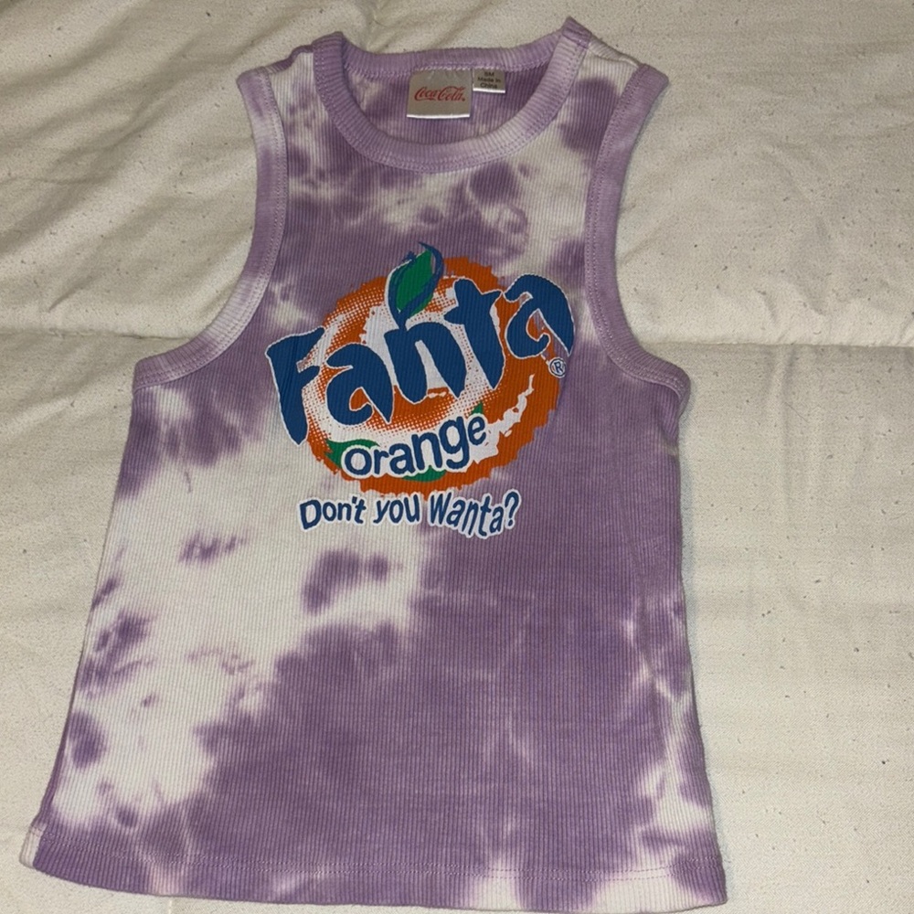 Purple Tie-Dye Tank Top